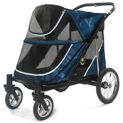 Hundewagen Der Kinderwagen for Haustiere Ist Praktisch Und Einfach, Faltbar, Aus Leichtem Material, Mittlerer Und Großer Größe for Katzen Und Hunde Kinderwagen Für Haustiere von DTQBYOY