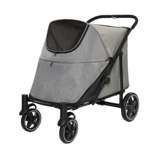 Hundewagen Haustier-Kinderwagen, Leicht, Multifunktional, Haustier-Kinderwagen, Hunde-Kinderwagen, Katze, Tragbar, Faltbar, for Den Außenbereich Kinderwagen Für Haustiere(G) von DTQBYOY