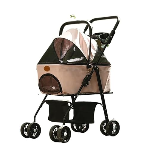 Hundewagen Haustier-Kinderwagen for Ausgehen, Kleiner Zugwagen, Welpen-Kinderwagen, Hunde-Kinderwagen, klein, leicht, abnehmbar, faltbar Kinderwagen Für Haustiere(F) von DTQBYOY