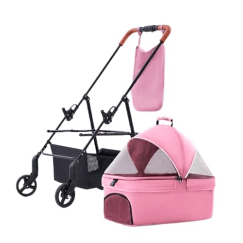 Hundewagen Haustier-Kinderwagen for mittelgroße und große Hunde, Faltbarer Outdoor-Kinderwagen for ältere Hunde, behindertengerechter Hilfswagen Kinderwagen Für Haustiere(I) von DTQBYOY