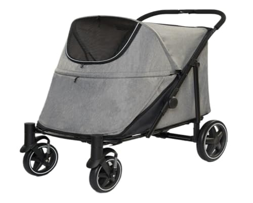 Hundewagen Kleiner Hund, Faltbar, for Den Außenbereich, Großer Hund, Haustier-Kinderwagen, Hunde-Kinderwagen, Outdoor-Katze Und Hund, Spaziergänger, Kinderwagen Kinderwagen Für Haustiere(G) von DTQBYOY