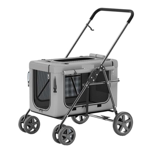 Hundewagen Separater Und Praktischer Welpen-Kinderwagen for Haustiere, Faltbar Und Aus Leichtem Material for Welpen Und Kätzchen Kinderwagen Für Haustiere(Blue) von DTQBYOY