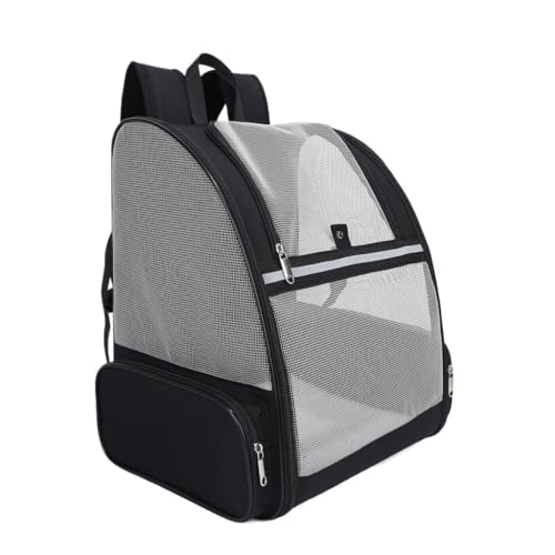 Katzentasche Atmungsaktive Katzentasche, Atmungsaktiver Rucksack, Tragbarer Haustierrucksack, Netz-Katzentasche, Multifunktionale Katzentasche Haustierkäfig(Black) von DTQBYOY