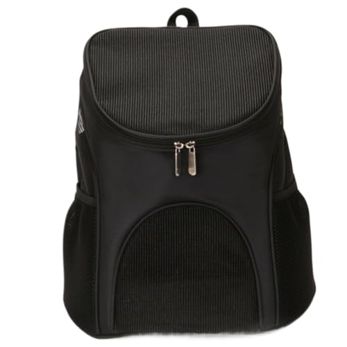 Katzentasche Heimtierbedarf, Haustier-Reise-Tragetasche, Faltbarer, Atmungsaktiver Rucksack for Katzen Und Hunde, Multifunktionale Aufbewahrungstasche for Katzen Haustierkäfig(Black,B(34 * 30 * 40)) von DTQBYOY