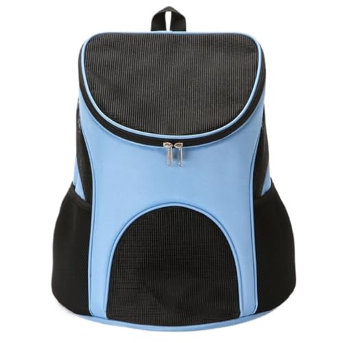 Katzentasche Heimtierbedarf, Haustier-Reise-Tragetasche, Faltbarer, Atmungsaktiver Rucksack for Katzen Und Hunde, Multifunktionale Aufbewahrungstasche for Katzen Haustierkäfig(Blue,A(30 * 25 * 35)) von DTQBYOY