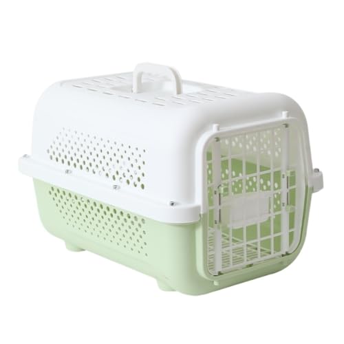 Katzentasche Pet Air Box Katze Ausgehende Tragbare Katze Käfig Check-in Box Hund Koffer Katze Raum Box Pet Air Box Katze Liefert Haustierkäfig(Yellow) von DTQBYOY