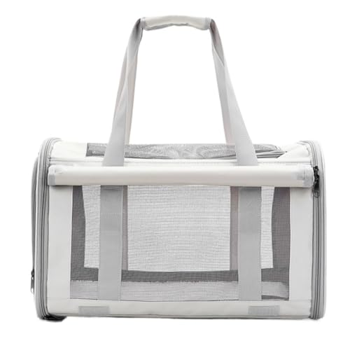 Katzentasche Vielseitige Katzentasche, Tragbare Haustiertasche Beim Ausgehen, Faltbare, Atmungsaktive, Tragbare Katzentasche Mit Einer Schulter, Haustiertasche Haustierkäfig(White) von DTQBYOY