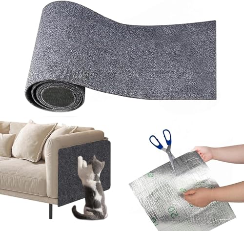 Anti-Kratz-Katzenmöbelschutz, Selbstklebender Katzenmöbelschutz, Sofa-Katzenkratzschutz, Wiederverwendbare Katzenkratzmatte, Die Möbel Vor Katzenkratzern Schützt. 60 × 100 cm (Color : Dark Gray, Siz von DTREEL