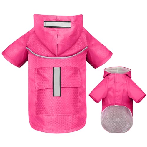 Atmungsaktiver Netz-Regenmantel Für Kleine Hunde, Für Den Außenbereich, Reflektierend, Langlebig, Hundemantel, Haustierkleidung, Kapuze, Tasche, Wasserdichter Regenmantel Für Kleine Und Mitt Atmungsaktiver Netz-Regenmantel Für Kleine Hunde, Für Den Außenbereich, Reflektierend, Langlebig, Hundemantel, Haustierkleidung, Kapuze, Tasche, Wasserdichter Regenmantel Für Kleine Und Mitt von DTREEL