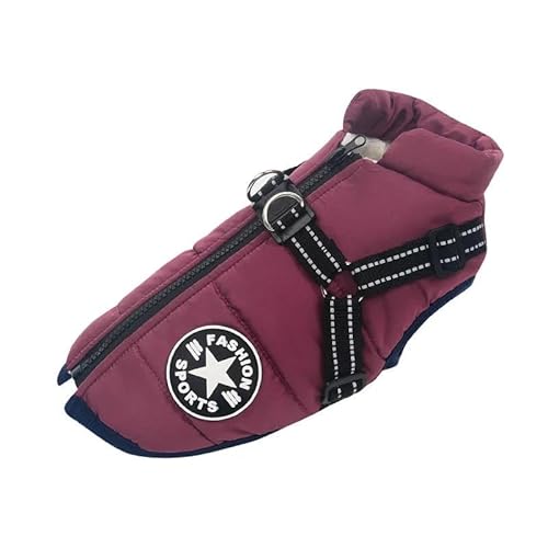 Chihuahua Französische Bulldogge Mops Labrador Jacke Kleidung Winter Warme Haustierjacke Mit Geschirr Outdoor Wind- Und wasserdichte Hundejacke Weiche Und Bequeme Haustierjacke,Lila,M Chihuahua Französische Bulldogge Mops Labrador Jacke Kleidung Winter Warme Haustierjacke Mit Geschirr Outdoor Wind- Und wasserdichte Hundejacke Weiche Und Bequeme Haustierjacke,Lila,M von DTREEL