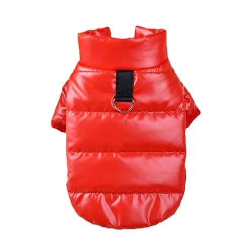 Herbst Und Winter Verdickte Und Warme Einfarbige Haustierjacke, Wind- Und wasserdichte Hundejacke Für Den Außenbereich, Chihuahua, Französische Bulldogge, Mopsjacke, Kleidung,Rot,M Herbst Und Winter Verdickte Und Warme Einfarbige Haustierjacke, Wind- Und wasserdichte Hundejacke Für Den Außenbereich, Chihuahua, Französische Bulldogge, Mopsjacke, Kleidung,Rot,M von DTREEL