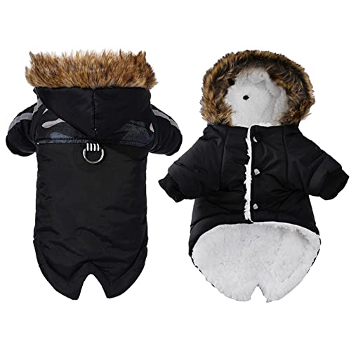Herbst Winter Verdickter Warmer Hundemantel Kleidung Haustier Komfort Warme Manteljacke Chihuahua Yorkie Mops Labrador Wasserdichter Winddichter Kapuzenpullover Haustierjacke Kleidung,Schwar Herbst Winter Verdickter Warmer Hundemantel Kleidung Haustier Komfort Warme Manteljacke Chihuahua Yorkie Mops Labrador Wasserdichter Winddichter Kapuzenpullover Haustierjacke Kleidung,Schwar von DTREEL
