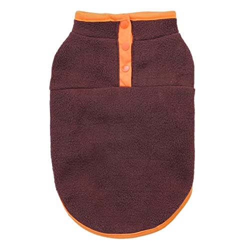 Herbst Winter Weiche Warme Hund Katze Mantel Jacke Warme Fleece Haustier Weste Chihuahua Mops Französisch Bulldog Jacke Mantel Kleidung,Kaffee,S Herbst Winter Weiche Warme Hund Katze Mantel Jacke Warme Fleece Haustier Weste Chihuahua Mops Französisch Bulldog Jacke Mantel Kleidung,Kaffee,S von DTREEL