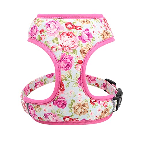 Hundegeschirr Und Leine Aus Nylon Mit Blumendruck, Set Für Haustiere, Atmungsaktiv, Für Hunde Und Katzen, Weste, Outdoor-Trainingsgeschirr Für Kleine Bis Mittelgroße Hunde Und Katzen,Rosa Ge Hundegeschirr Und Leine Aus Nylon Mit Blumendruck, Set Für Haustiere, Atmungsaktiv, Für Hunde Und Katzen, Weste, Outdoor-Trainingsgeschirr Für Kleine Bis Mittelgroße Hunde Und Katzen,Rosa Ge von DTREEL
