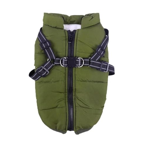 Warme Winter-Hundejacke, Kleidung Für Kleine Und Mittelgroße Hunde, Warme Fleecejacke, Wind- Und Wasserdichter Outdoor-Haustiermantel Mit Geschirr, Chihuahua, Labrador, Mops-Kleidung,Gr Warme Winter-Hundejacke, Kleidung Für Kleine Und Mittelgroße Hunde, Warme Fleecejacke, Wind- Und Wasserdichter Outdoor-Haustiermantel Mit Geschirr, Chihuahua, Labrador, Mops-Kleidung,Gr von DTREEL