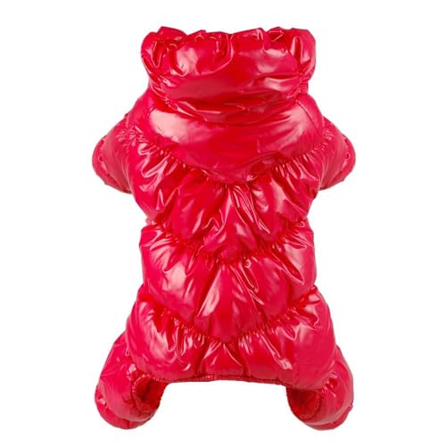 Weiche Und Bequeme Herbst- Und Winter-warme Hundejacke, Wind- Und wasserdichte Outdoor-Hundejacke, Chihuahua, Mops, Französische Bulldogge, Haustier-Overall,Rot,XS Weiche Und Bequeme Herbst- Und Winter-warme Hundejacke, Wind- Und wasserdichte Outdoor-Hundejacke, Chihuahua, Mops, Französische Bulldogge, Haustier-Overall,Rot,XS von DTREEL