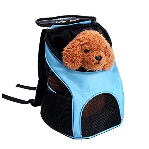 DUBENS Hundetasche Pet Rücksack Rucksäcke, Oxford Tuch atmungsaktive Outdoor-Reise Schultertasche Wandern Tragetasche für kleinen Haustiere Hunde, Katzen bis 3kg von DUBENS