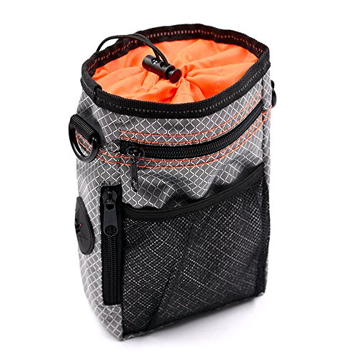 Hunde Futterbeutel, Trainingsbeutel Hund, Futtertasche für Dog, Treat Tasche Hunde Trainingstasche Beutel Hundefutter Lagerung für Hündchen Training und Outdoor-Aktivitäten, Bauchgurt verstellbar von DUBENS