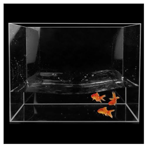 Kleines Aquarium,Starter Aquarium, Transparentes Aquarium aus Acryl, Stabiler Kunststoff, großes Aquarium for Fische, Schildkröten und Insekten, kann als Aufbewahrungsbox verwendet werden(50x10x20) von DUBTEDHOU