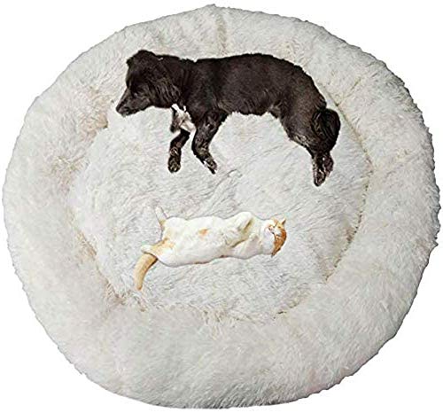 DUCHEN Hundebett Flauschig Grosse Hunde,Waschbar Hundesofa mit rutschfestem Boden,Warmes Weiches Kissen Ø 70cm Haustierbett für Mittelgroße Große Hunde von DUCHEN