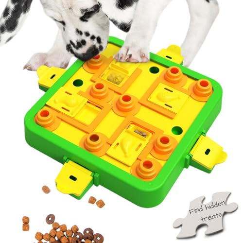 DUDULOVY Hundepuzzle Spielzeug, Level 3 Hundeleckerli-Puzzle, Hundefutter Puzzle Feeder Spielzeug für IQ Training, interaktives Hundespielzeug, Welpengehirn, stimulierend, Katzenspielzeug, Geschenk von DUDULOVY