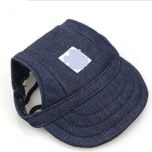 Haustier Baseball Mütze Haustier Hund Hut Zubehör Hunde Baseball Kappe Welpen Dress Up Hut Haustiere Hunde Outdoor Hut Kopfbedeckung Casual Niedlichen Hund mit Hut (Color : Denim Blue, Size : S) von DUNSBY