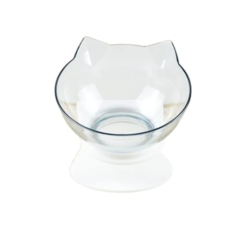 Hund Erhöht Futterschüssel Katzennäpfe, Katzenfutternäpfe, erhöhte, geneigte Schüsseln for Welpen und Hasen, orthopädische Katzennäpfe for Katzen (Color : Single Bowl-1) von DUNSBY