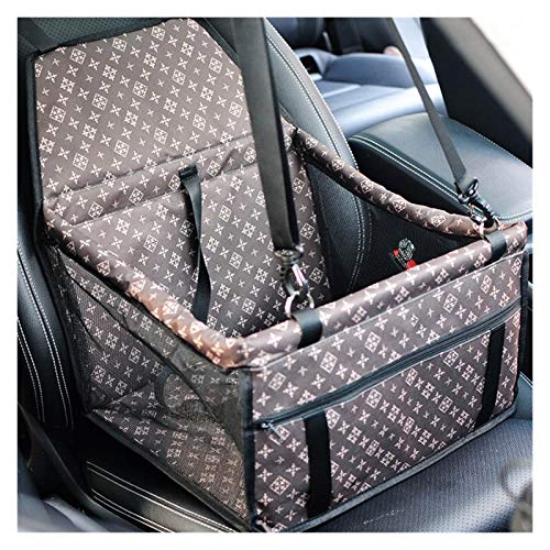 Hunde Autositz Doppelt Dickes Reisen zubehör mesh hängende Taschen Falten Haustier liefert wasserdichte Hund Matte Decke Sicherheit Haustier Auto Sitz Tasche Hundesitz (Color : Brown, Size : 40x32x2 von DUNSBY