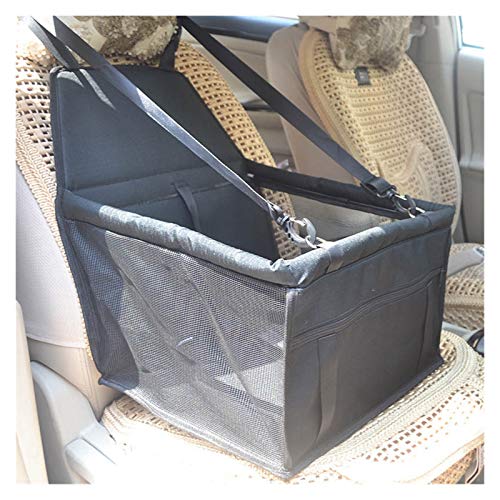 Hunde Autositz Doppelt dickes reisen zubehör mesh hängende taschen falten haustier liefert wasserdichte hund matte decke sicherheit haustier auto sitz tasche Hundesitz ( Color : Black , Size : 40x32x2 von DUNSBY