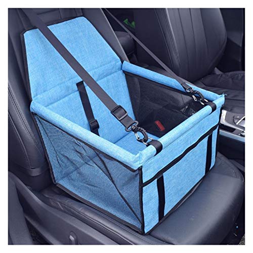 Hunde Autositz Graue Mesh Wasserdicht Atmungsaktiv Multicolor Reisen Klapptier Auto Matte Hängematte Pet Bag Tragen Katze Hundematte Haustier Hundesitz (Color : Blue, Size : 40x30x25cm) von DUNSBY