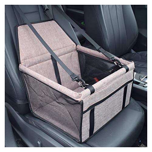 Hunde Autositz Graue Mesh Wasserdicht Atmungsaktiv Multicolor Reisen Klapptier Auto Matte Hängematte Pet Bag Tragen Katze Hundematte Haustier Hundesitz (Color : Camel, Size : 40x30x25cm) von DUNSBY