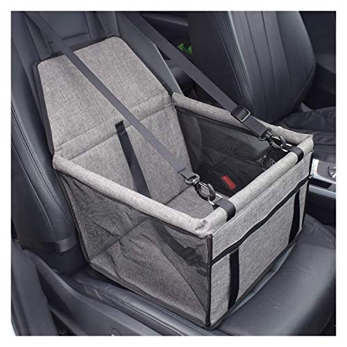 Hunde Autositz Graue Mesh Wasserdicht Atmungsaktiv Multicolor Reisen Klapptier Auto Matte Hängematte Pet Bag Tragen Katze Hundematte Haustier Hundesitz (Color : Light Grey, Size : 40x30x25cm) von DUNSBY