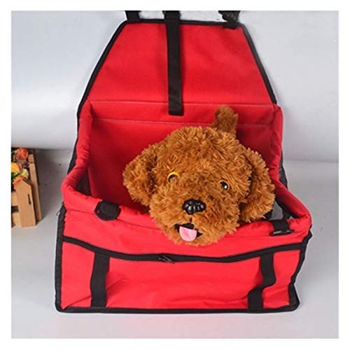 Hunde Autositz Haustier Hund Auto Träger Sitzbeutel wasserdichte Korb Falten Hängematte Pet Carriers Tasche for kleine Katze Hunde Sicherheit Reisendes Mesh Hundesitz (Color : 2, Size : 40x30x25 cm von DUNSBY