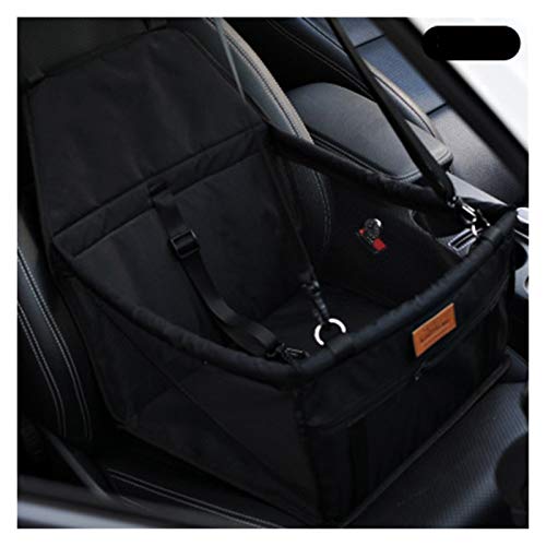 Hunde Autositz Haustier Hund Auto Träger Sitzbeutel wasserdichte Korb Sicherheit Reisendes Mesh Hängende Taschen Hund Sitze Tasche Korb Katzenträger Hundesitz (Color : Black, Size : S) von DUNSBY