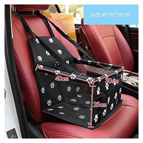 Hunde Autositz Haustier Hund Autositz Reisezubehör Mesh Hängende Taschen Falten Haustierbedarf wasserdichte Hund Matte Decke Sicherheit Haustier Auto Sitzbeutel Hundesitz (Color : H) von DUNSBY