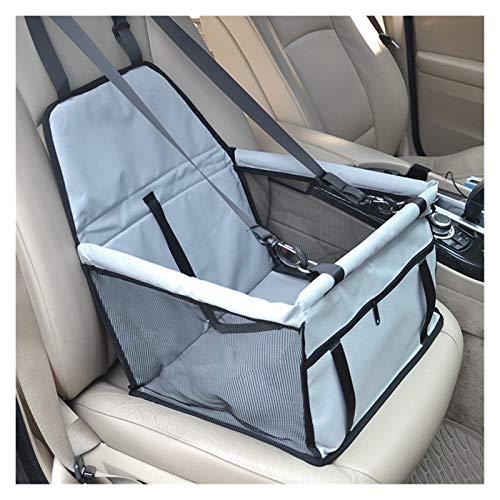 Hunde Autositz Reise Hund Auto Sitzbezug Falten Hängematte Pet Carriers Tasche Tragen for Katzen Hunde Transportin Perro Autostoel Hond Hundesitz (Color : Silver, Size : 40x30x25cm) von DUNSBY