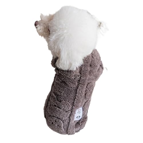 DUOCARA Haustierkleidung, Hundebekleidung, Herbst und Winter, Haustier-Leine, Schnalle, Kleidung, Katze, Baumwollmantel, Bär, bequeme Fleece-Westen von DUOCARA