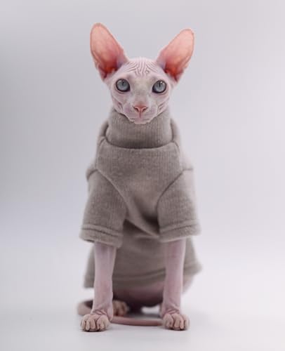 Haarlose Katzenclohtes warme Dicke, weiche Katzenbekleidung für Sphynx-Katzen, Devon Rex Katzen, Cornish (Größe L) von DUOMASUMI