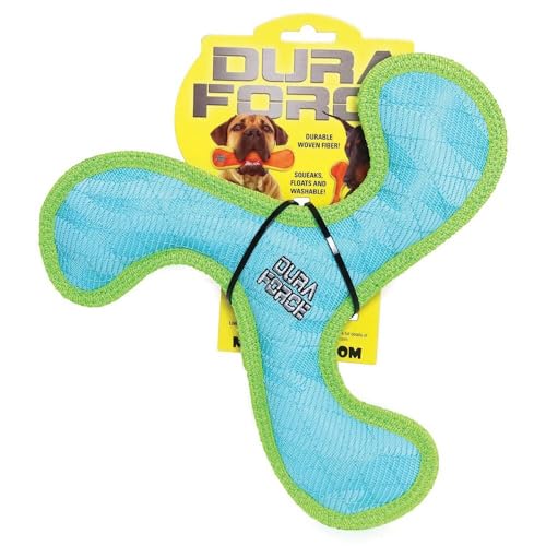 VIP55 DURAFORCE Tiger Boomerang Hundespielzeug, blau/grün von DURA FORCE