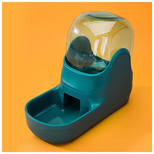 Futternapf Katze 3.8L Haustier Hund Katze Trinker Schüssel for Hunde Trinkwasserflasche Kätzchen Bowls Slow Food Fütterung Container Pet Supplies Geneigter futternapf Katze (Size : Green Drinking) von DUnLap