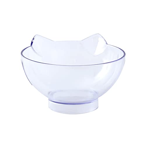 Futternapf Katze Katzenschalen Hunde Katze Fütterungsschale mit angehobener Ständer for Katzen Doppelschüssel Katzen Food Bowls Water Bowls Pet Supplies Geneigter futternapf Katze (Size : Single Bowl von DUnLap