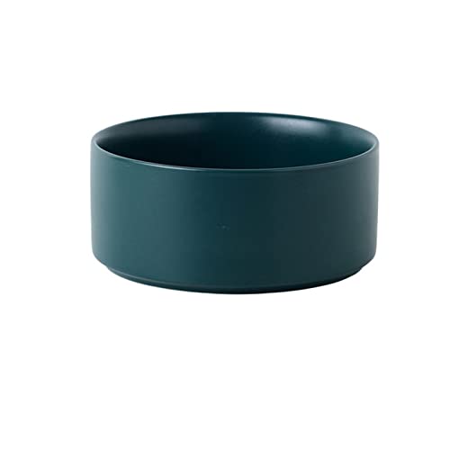 Futternapf Katze Keramik Haustierschüssel Katze Welpen Fütterung liefert Doppel Pet Bowls Hundefutter Wasserzufuhr Hund Zubehör Durable Mehrfarbige Option Geneigter futternapf Katze (Color : Green, von DUnLap