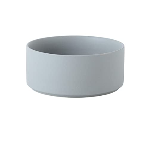 Futternapf Katze Keramik Haustierschüssel Katze Welpen Fütterung liefert Doppel Pet Bowls Hundefutter Wasserzufuhr Hund Zubehör Durable Mehrfarbige Option Geneigter futternapf Katze (Color : Gray, S von DUnLap