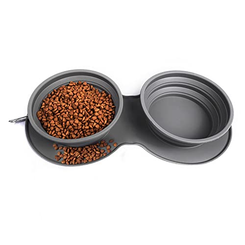 Futternapf Katze Zusammenklappbare Hundeschalen Silikon Falten Pet Hundeschüssel Reiseschale Outdoor Tragbare Lebensmittel Container Dish Bowl Food Bowl Geneigter futternapf Katze von DUnLap