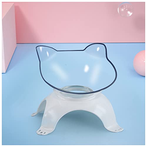 Futternapf Katze rutschfeste Cat Bowls doppelte Haustierschüsseln mit angehobenem Stand Tiernahrung und Wasserschalen for Katzen Hunde Pet Products Cat Bowl Geneigter futternapf Katze (Color : Single von DUnLap