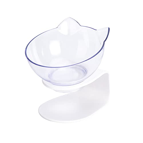 Futternapf Katze rutschfeste Cat Bowls doppelte Haustierschüsseln mit angehobenem Stand Tiernahrung und Wasserschalen for Katzen Hunde Pet Products Cat Bowl Geneigter futternapf Katze (Color : Single von DUnLap