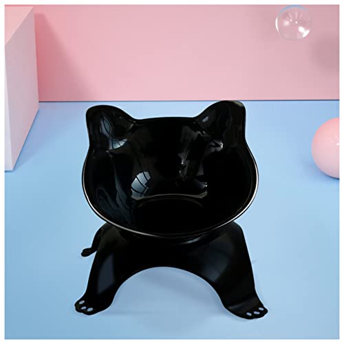 Futternapf Katze rutschfeste Cat Bowls doppelte Haustierschüsseln mit angehobenem Stand Tiernahrung und Wasserschalen for Katzen Hunde Pet Products Cat Bowl Geneigter futternapf Katze (Color : Single von DUnLap