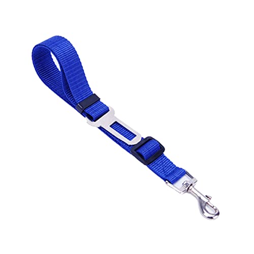 Seil Haustier Nylon Einstellbarer Hundesitzgürtel Multicolor Travel Hunde Leine for Welpenkatze Große Hund Auto Sicherheitsgurt Haustier Zubehör Produkte Mops Haustierleine Mit (Color : Blue, Size : von DUnLap