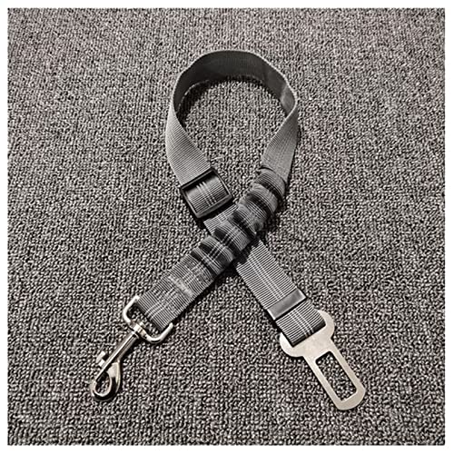 Seil Haustier Pet Supplies Reflektierende Nyloneinziehbare elastische Hundesitzgürtel Pitbull Welpen Fahrzeug Auto Sicherheitshebel Auto Traktion Seilleine Haustierleine Mit (Color : Gray, Size : 50 von DUnLap