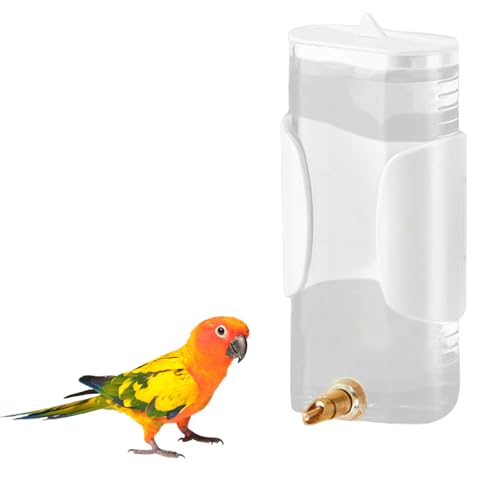 Automatischer Vogel-Wasserspender, 280 ml Tränke, Vogel-Wasserspender für Papageien, Wellensittiche, Nymphensittiche, Sittiche von DWE